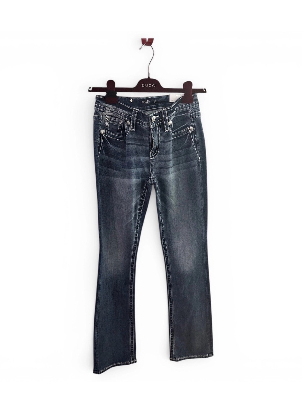 Miss Me Women's Dark Gray Boot Cut Jeans